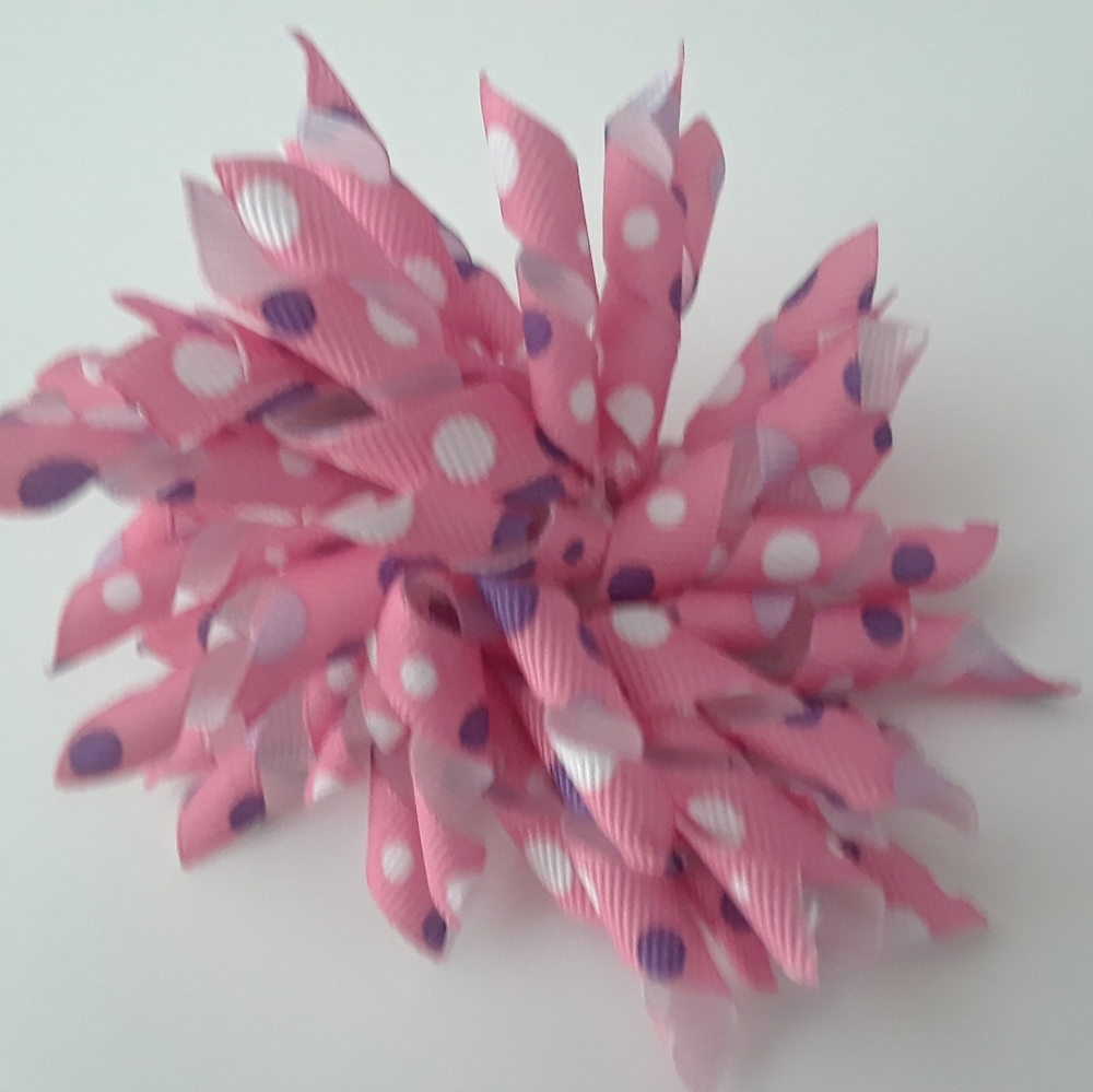 Pink/purple korker bow